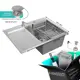 Мойка для кухни Stein GL37851-R/031/GL405A/GL302644 78x51 см глубина чаши 19 см нержавеющая сталь цвет сатин