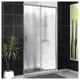 Душевая дверь Belbagno UNO-195-BF-1-120-CH-CR 121.2см эффект стекла рифленый раздвижной
