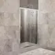 Душевая дверь Belbagno UNIQUE-BF-1-110/125-C-Cr 125см эффект стекла прозрачный раздвижной