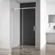 Душевая дверь Belbagno ACQUA-BF-1-100-C-Cr 101см эффект стекла прозрачный раздвижной