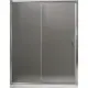 Душевая дверь Belbagno UNO-BF-1-115-P-Cr 115см эффект стекла рифленый раздвижной профиль хром