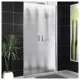 Душевая дверь Belbagno UNO-B-2-110-CH-Cr 110см эффект стекла рифленый распашной профиль хром