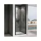 Душевая дверь Abber AG04090B 90см эффект стекла прозрачный распашной