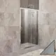 Душевая дверь Belbagno UNIQUE-BF-1-120/135-P-Cr 135см эффект стекла рифленый раздвижной