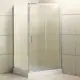 Душевой уголок Belbagno Uno UNO-195-AH-1-100/80-P-Cr прямоугольный 100х79см серебристый блеск профиль эффект стекла рифленый