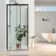 Душевой уголок Aquanet Pleasure AE60-S-100x100U-BT квадратный 100х100см черный профиль эффект стекла прозрачный