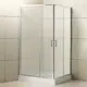Душевой уголок Belbagno Uno UNO-195-AH-2-100/80-P-Cr прямоугольный 100х80см серебристый блеск профиль эффект стекла рифленый 381314