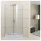 Душевой уголок Belbagno Uno UNO-195-R-2-95-C-Cr 1/4 круга 95x95см серебристый блеск профиль эффект стекла прозрачный