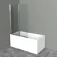Ширма на ванну belbagno UNO-V-2-120/150-C-Cr 120х150см