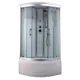 Душевая кабина Timo Standart T-6690 Silver Fabric 90x90x220 с турецкой баней хамам средний поддон полукруг