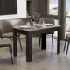 Кухонный стол прямоугольный Трия 273767 90x67 см лдсп цвет черный/ателье светлый