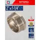 Футорка СТМ 2"х1-1/4 ВР-НР латунь CRB02M14