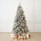 Ель новогодняя искусственная Binoshe Ile Grande LED 870 заснеженная с шишкой и подсветкой 270 см