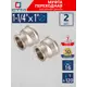 Муфта переходная СТМ CRRS1141 1 1/4"x1" ВР латунь 2 шт