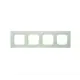 Рамка для розетки Liregus Epsilon LRG_28-244 4 поста цвет матовое стекло