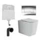 Комплект инсталляции 3 в 1 Enio Tecnico с унитазом Ceramica Nova Cubic CN1809 с кнопкой хром Cubo