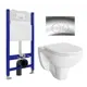 Комплект инсталляции 3 в 1 Enio Tecnico EN8050050 с унитазом Berges Wasserhaus Gamma 081105 и кнопка хром Rotondo
