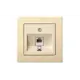 Розетка встраиваемая Liregus Epsilon 28-082 цвет кремовый