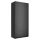 Шкаф распашной Мебельная компания е1 LCK_1000_DM 101x220x52.5 см ЛДСП цвет серый диамант