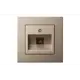 Розетка телефонная встраиваемая Liregus Epsilon 28-3161 цвет шампань