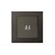 Розетка USB встраиваемая Liregus Epsilon 28-1136 цвет антрацит