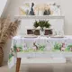 Скатерть на стол Доляна Easter joy круглая 145x220 см цвет разноцветный
