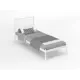 Кровать Стиллмет Колумбиа 200x90 см металлическое основание цвет белый