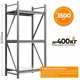 Стеллаж металлический Ironmebel Optimus Pro 150x200x100 см нагрузка до 400 кг металл цвет серый