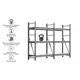 Стеллаж металлический Ironmebel Optimus Pro 260x200x100 см нагрузка до 450 кг металл цвет серый