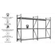Стеллаж металлический Ironmebel Optimus Pro 320x200x40 см нагрузка до 400 кг металл цвет серый