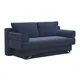 Диван раскладной Гамма Евро 130 190x69x87 см велюр цвет синий