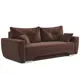 Диван раскладной Гамма ЕвроШаг 235x75x103 см велюр цвет шоколадный