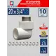 Угол комбинированный 90° СТМ 3/4"x20 НР-ВП полипропилен 10 шт CPLM2034K10