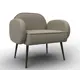 Кресло Лига диванов Лига-086 132432 72x73x60 см эко-кожа цвет grifon 04 бежевый