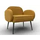 Кресло Лига диванов Лига-086 132441 72x73x60 см велюр цвет brut 10 желтый