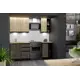 Кухонный гарнитур Медиум/адажио Герда Адажио медиум 140x217x60 см ЛДСП цвет бетон графит