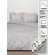 Комплект постельного белья Миртек МИРТЕК FLORAL Relax ранфорс евро наволочки 50 x 70- 2 шт цвет серый