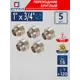 Переходник СТМ 1"x3/4" ВР-НР латунь 5 шт CR01F34RK005