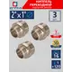 Ниппель переходной СТМ 2"x1" НР латунь 3 шт CRRN0201K003