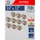 Футорка СТМ 1/2"x3/4" ВР-НР латунь 10 шт CRB34M12K010