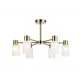Люстра на штанге Ambrella light Traditional Tr9581 6 ламп 20 м² цвет белый латунь