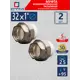 Муфта разъемная СТМ 1"x32 ВР-ВП полипропилен 2 шт CPRF3201K02