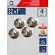 Муфта разъемная СТМ 1"x32 ВР-ВП полипропилен 4 шт CPRF3201K04