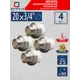Муфта комбинированная СТМ 3/4"x20 НР-ВП полипропилен 4 шт CPRM2034K04