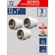 Муфта комбинированная СТМ 1"x32 ВР-ВП полипропилен 3 шт CPSF3201K03