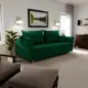 Раскладной диван Yorcom Наоми 33 220x80x100 см велюр цвет зелёный