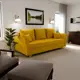 Раскладной диван Yorcom Мелодия 220x80x100 см велюр цвет желтый