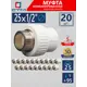 Муфта комбинированная СТМ 1/2"x25 НР-ВП полипропилен 20 шт CPSM2512K20