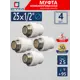 Муфта комбинированная СТМ 1/2"x25 НР-ВП полипропилен 4 шт CPSM2512K04