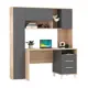 Стол офисный Mobi Комфорт 12.95N162x180x60 см ЛДСП цвет дуб сонома/тёмно-серый